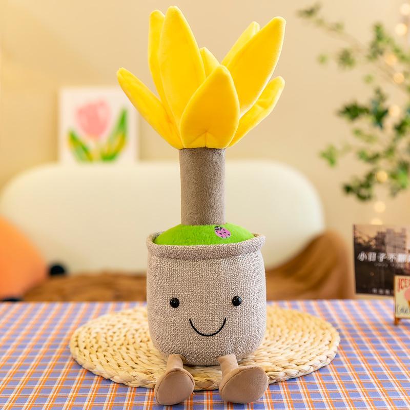 Cute Succulents Plush Toy, Potted Plant Stuffed Plush Pillow, Home Decoration, Gifts for children, Summer Gifts.