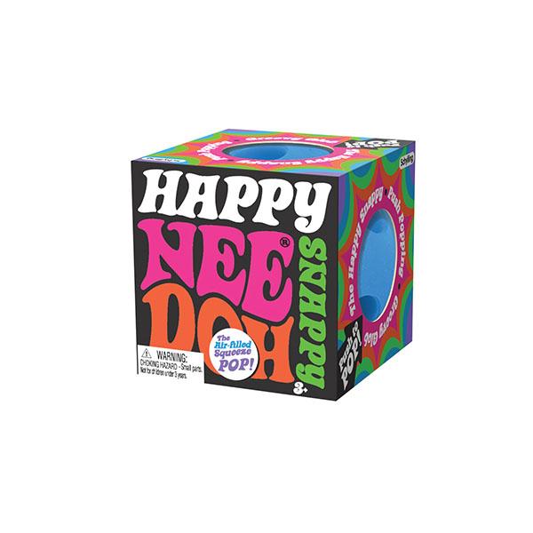 Schylling NeeDoh Happy Snappy - Snappable, poppable, ASMR squeeze - Ages 3 and up - Assorted colors - one radmonly selcted piece stress ball