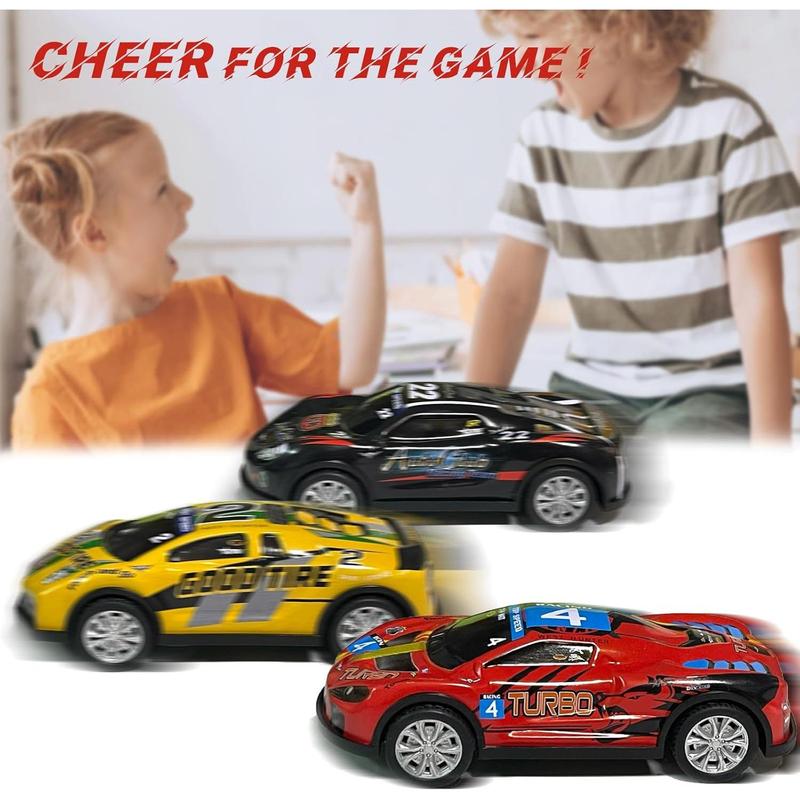 3 Pcs Pull Back Cars 5 inch Race Cars Toys Vehicles Set, Friction Powered Cars Toys for Toddlers 3 4 5 6 7 Years Old Kids for Boys Girls - No.2 No.4 No.22