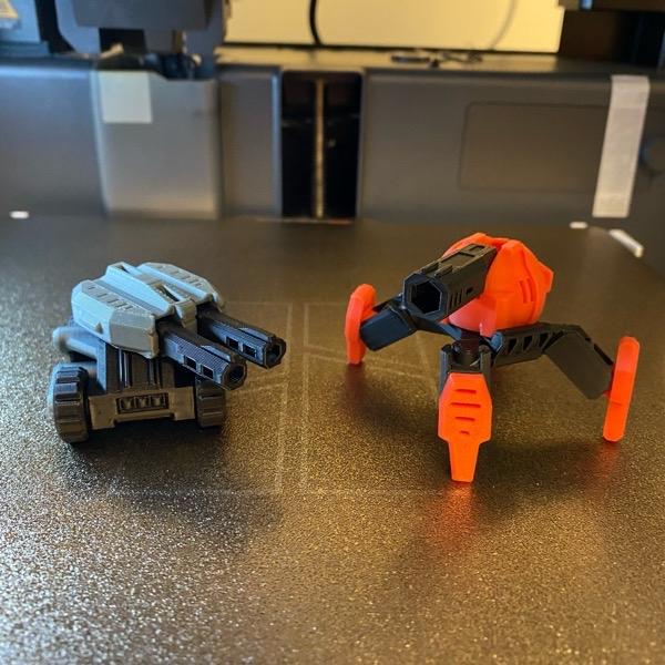 3D Printed Mystery Mech Battle Packs – Fully Articulated Sci-Fi Mini Mechs