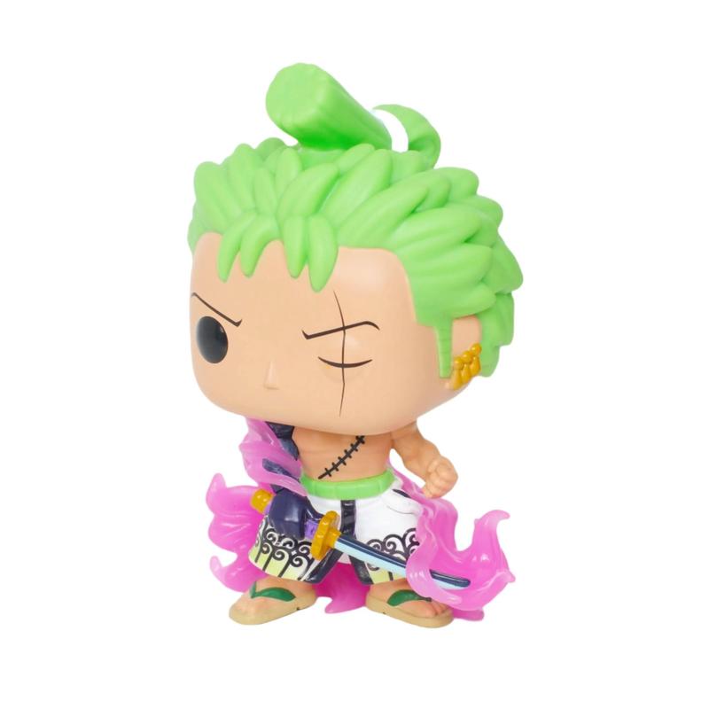 Funko Pop! Animation: One Piece- Zoro  #1288Glows in the dark Chalice Colletibles Ex with Clear Pop Protector