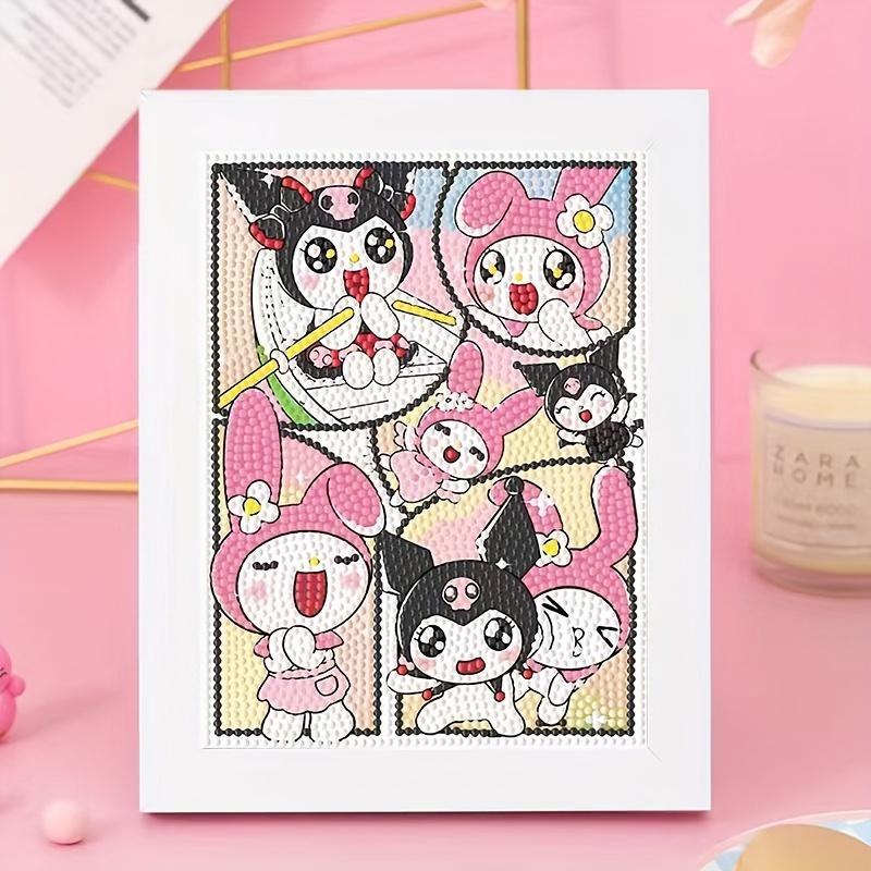 Cartoon Pattern DIY Diamond Art Painting Kit, 1 Set DIY 5D Diamond Art Painting Kit with Frame, DIY Decorative Art Picture for Beginner, Santa Presents