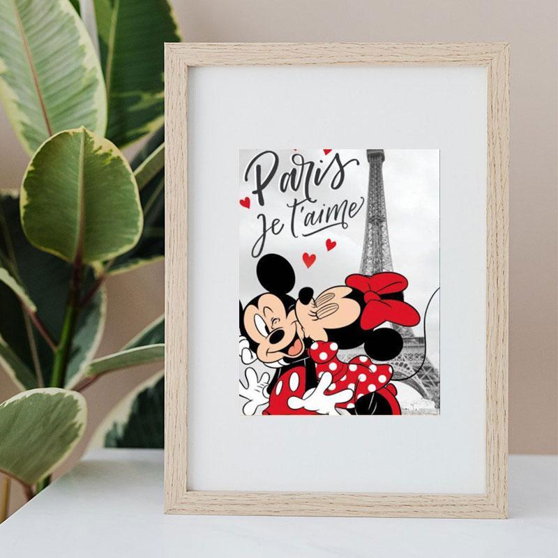 Disney Mickey Mouse & Minnie Mouse Pattern DIY Diamond Arts Colorful Painting Kit without Frame, DIY Decorative Art Picture for Beginner