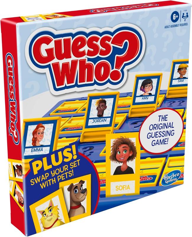 Hasbro Gaming Guess Who? People & Pets Board Game Edition | The Original Guessing Game for Girls & Boys | Ages 6+