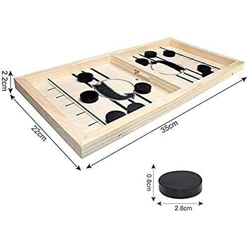 Fast Sling Puck Game Paced,Tinfence Desktop Battle,Winner Board Games for Adults Parent-Child Interactive Chess Toy Table Game (15.2 in x 9.4 in)