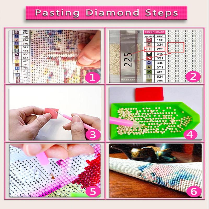 DIY 5D Diamond Painting Kit, 1 Count Girl Butterfly Pattern Diamond Painting, DIY Decor Painting for Bedroom Living Room Office