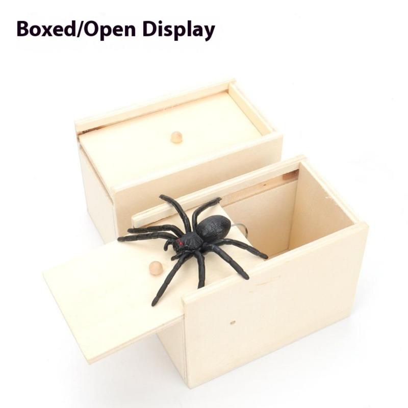 Spider Box Party Game Prop, 1 Count Festival Spider Box, Funny Prank Box for Party Decorations, Party Gift Prop for Birthday Party