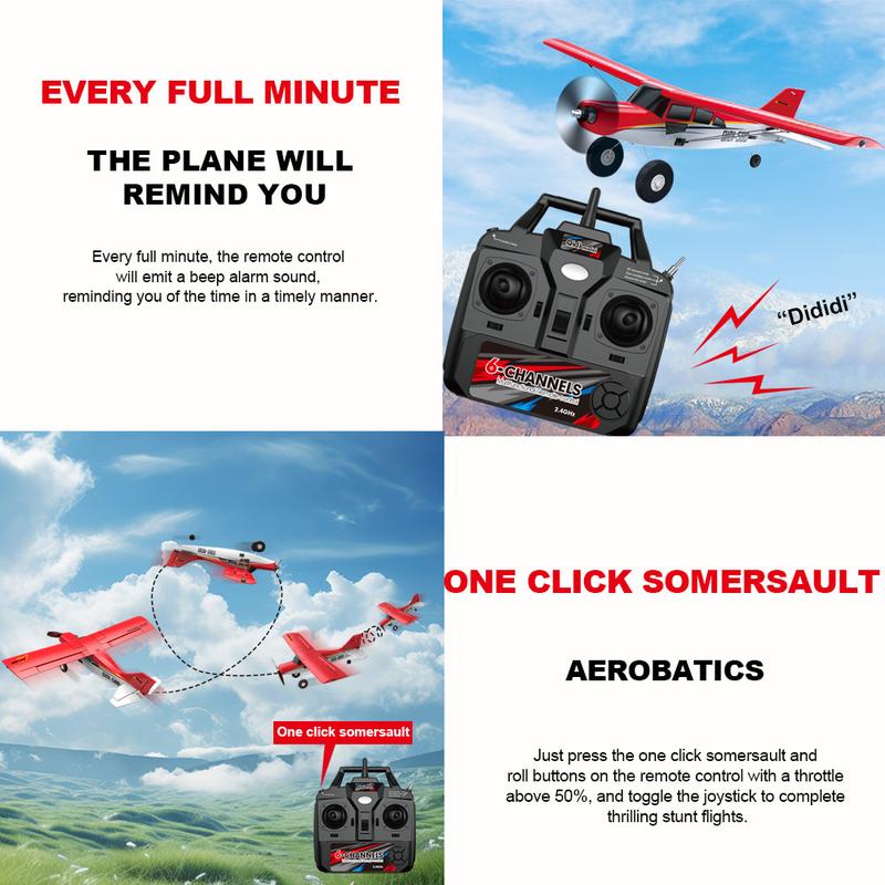 M7 Off-road RC Plane 6-channel Brushless Remote Control Airplane Fixed Wing With 6-Axis Gyro 3D Stunts EPP Foam Aircraft Model Toys