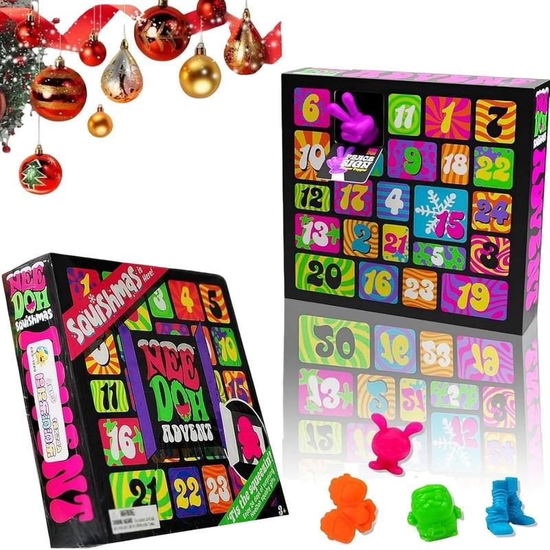 New Squishy Toys Blind Box 24 Piece Mini Toys Advent Calendar - 2024 Gift Blind Box Unboxing - Perfect gift blind box with surprise winning toys!