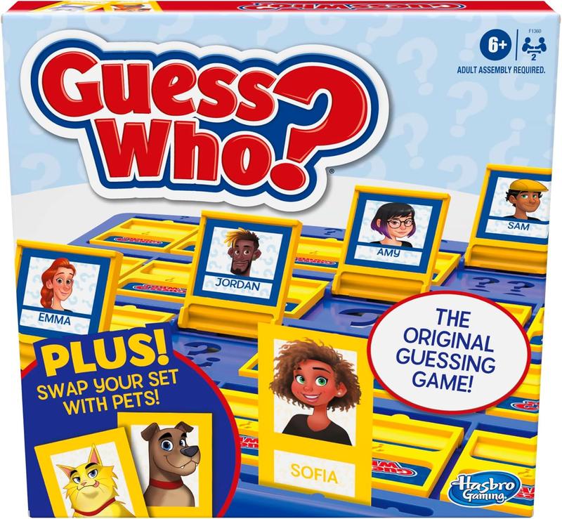 Hasbro Gaming Guess Who? People & Pets Board Game Edition | The Original Guessing Game for Girls & Boys | Ages 6+