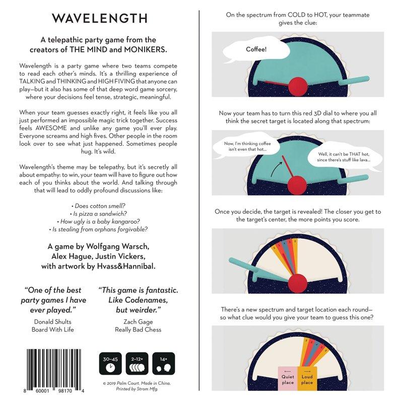 Wavelength Party Game for Ages 14 and up by Asmodee - Fun Board Game for Family Game Nights