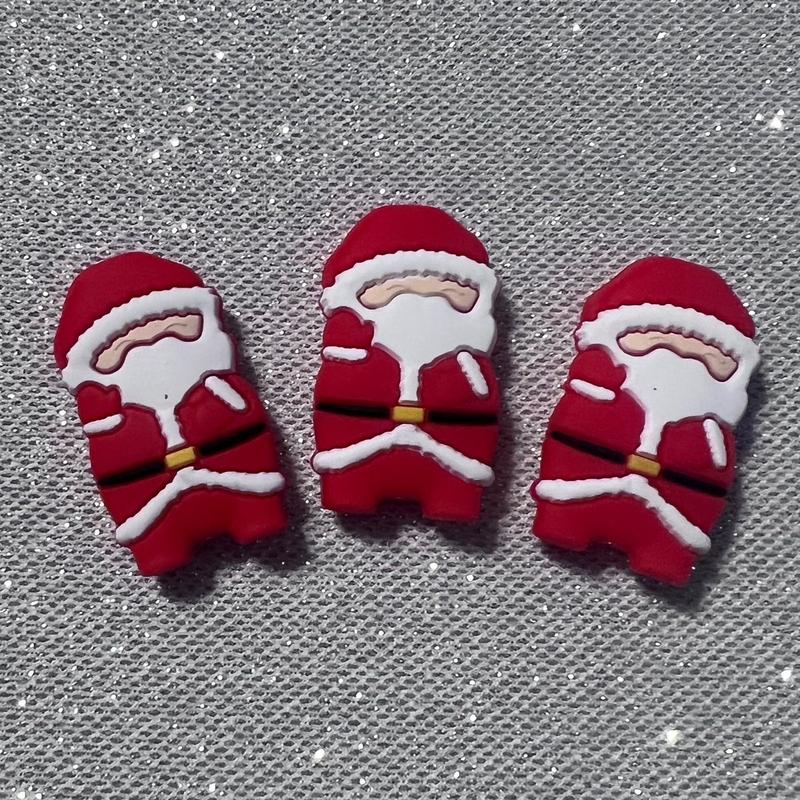 SiliconeChristmas Beads set of 5 | Mixed lot of 5 CRAFT SUPPLY | Silicone beads