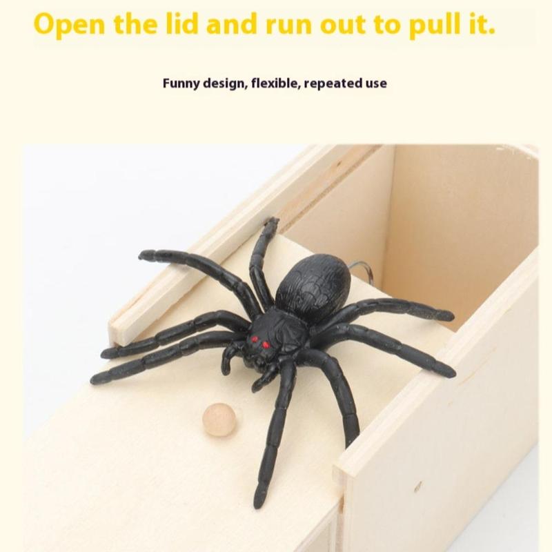 Spider Box Party Game Prop, 1 Count Festival Spider Box, Funny Prank Box for Party Decorations, Party Gift Prop for Birthday Party