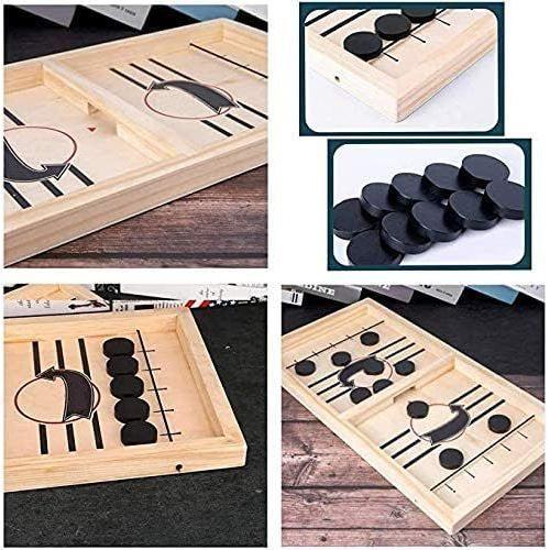 Fast Sling Puck Game Paced,Tinfence Desktop Battle,Winner Board Games for Adults Parent-Child Interactive Chess Toy Table Game (15.2 in x 9.4 in)