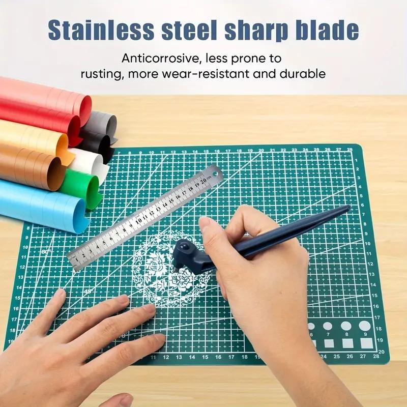 DIY Craft Cutting Tool, Wood Carving Cutting Pen, Art Craft Cutting Tool with 360° Steel Rotating Blade