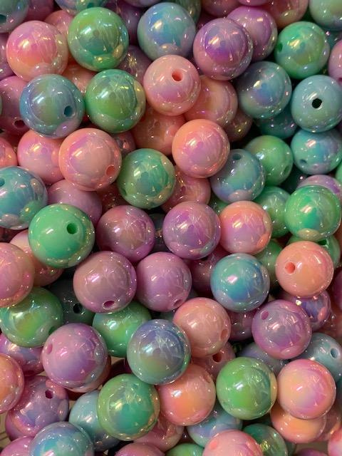 Colored 15 Pack 16MM Beads for Crafting - Perfect for Pens & Keychain Bars