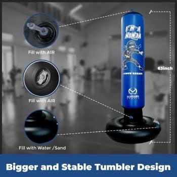 Punching Bag  Set, Inflatable Boxing Bag  for Boys  3-12, Ninja Toys for Boys, Christmas,Birthday Gifts for  4,5,6,7,8,9,10