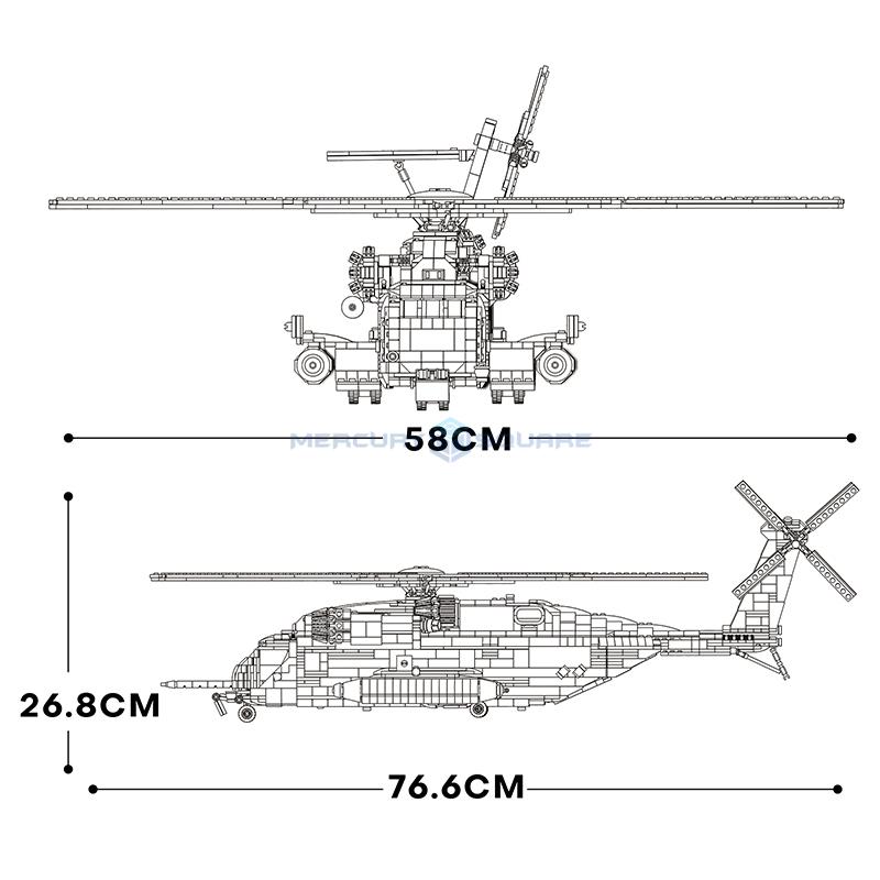 An-225 MOC 57014 1:84 Transport Aircraft Model Bricks Civil Aviation Large Airliner Plane High Tech Building Blocks Toy for Gift block toy