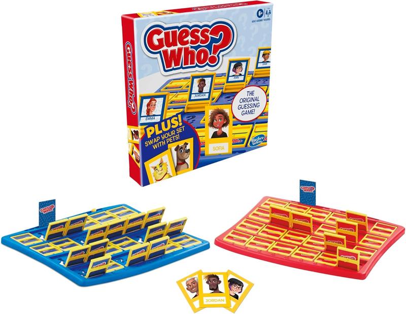 Hasbro Gaming Guess Who? People & Pets Board Game Edition | The Original Guessing Game for Girls & Boys | Ages 6+