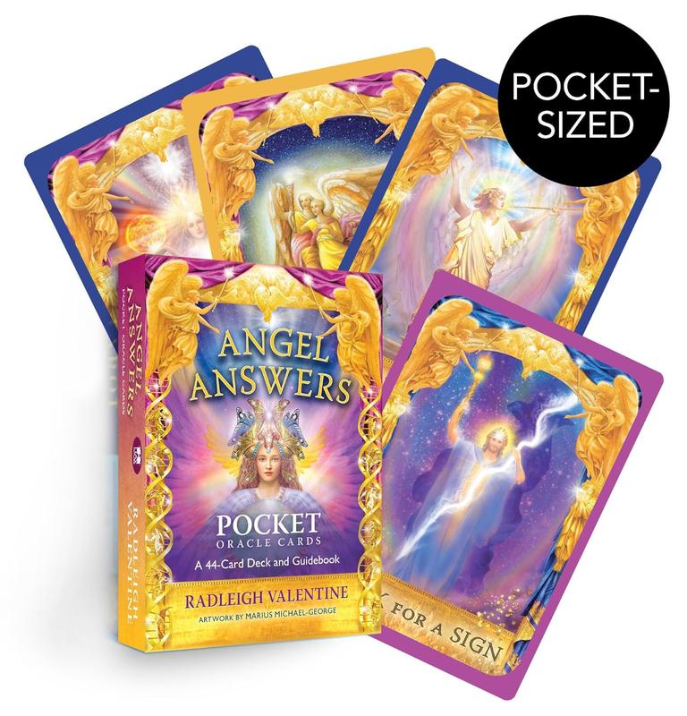 Angel Answers Oracle Pocket Size: 44 Oracle Cards & Guidebook; divination tool, oracle reading, psychic reading, fortune telling, oracle card deck, tarot card deck