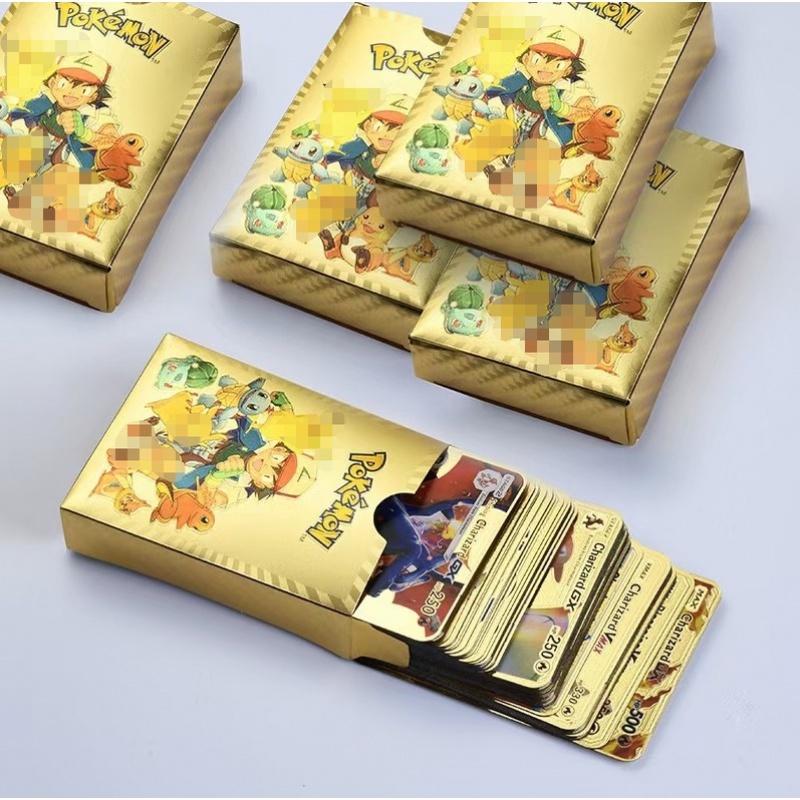 Premium 72 Golden Pokémon Cards - Rare & Luxurious