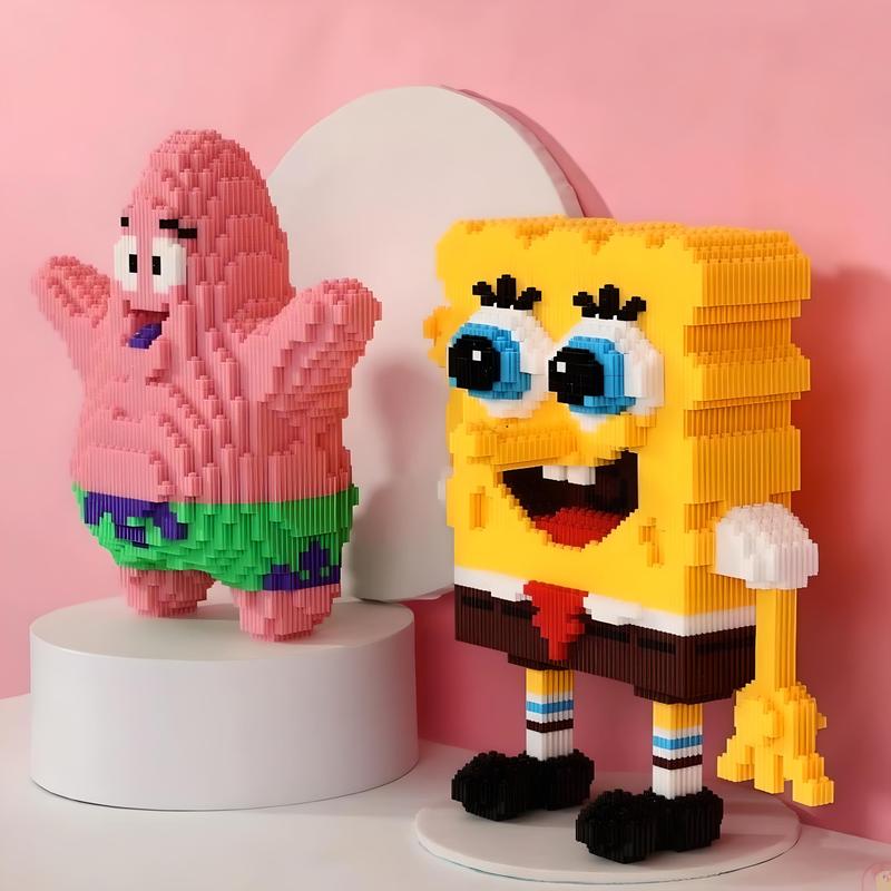 Cubi Animation Series Bob and Patrick DIY Model (2156 PCS)