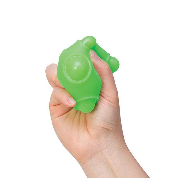 Schylling NeeDoh Happy Snappy - Snappable, poppable, ASMR squeeze - Ages 3 and up - Assorted colors - one radmonly selcted piece stress ball