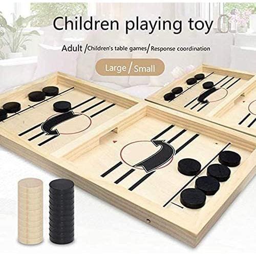 Fast Sling Puck Game Paced,Tinfence Desktop Battle,Winner Board Games for Adults Parent-Child Interactive Chess Toy Table Game (15.2 in x 9.4 in)