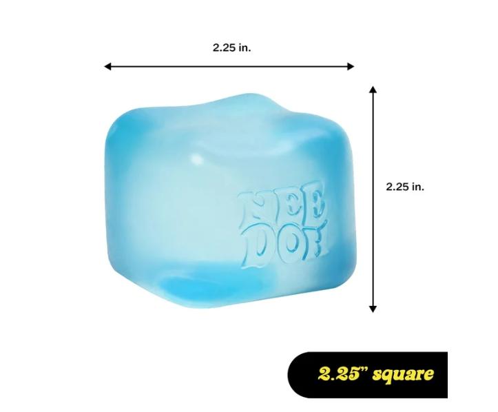 Nee Doh Nice Cube Squish Toy, Ages 3+ (1 Random Color)