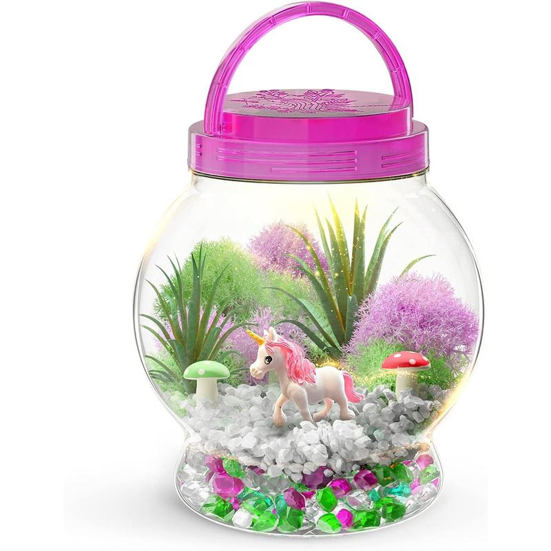 Light-Up Unicorn Terrarium Kit for Kids - Kids Birthday Easter Gifts for Kids - Best Unicorn Toys & Activities Kits Presents - Arts & Crafts for Little Girls & Boys Age 4 5 6 7 8-12 Year Old Girl Gift