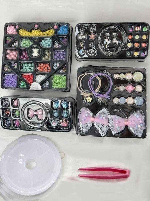 2024 New Style Princess Jewelry Making Kit, Cute Beaded Jewelry Making Kit for Women Girls, Diy Jewelry Making Supplies for Bracelet Necklace Earrings