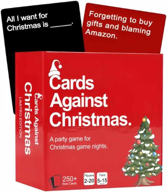 Cards Against Christmas (1 Set),Game for Christmas Nights, A Party Cards Game for Christmas Game Night,Conversation Card Games for Adults Parties,  A Fun Family Christmas Game