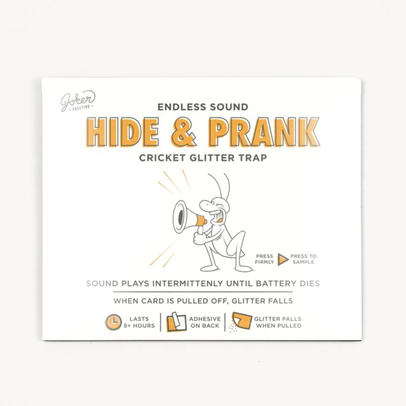 Hide & Prank Cricket Glitter Trap