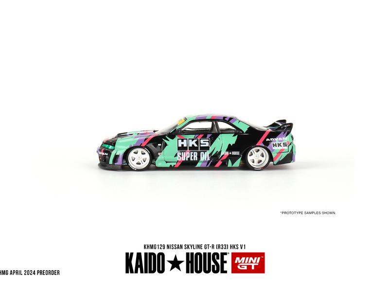 Mini GT x Kaido House 1:64 Nissan GT-R (R33) HKS V1 KHMG129