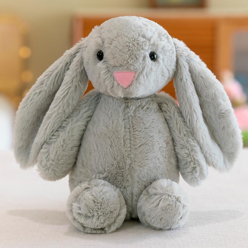 Jellycat Bashful Grey Tulip Bunny Stuffed Animal, Halloween Gifts Christmas Gifts Birthday Gifst Children and Adults Presents