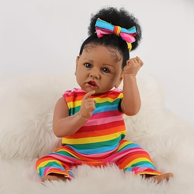 20 Inch Reborn Doll, Handmade Realistic Reborn Doll with Accessories, Soft Silicone Reborn Doll, Birthday Gift for Kids