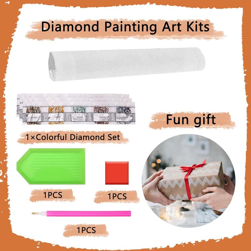 Teenager Pattern DIY Diamond Arts Colorful Painting Without Frame, DIY Diamond Arts Colorful Painting Kit, DIY Decor Painting for Bedroom Living Room