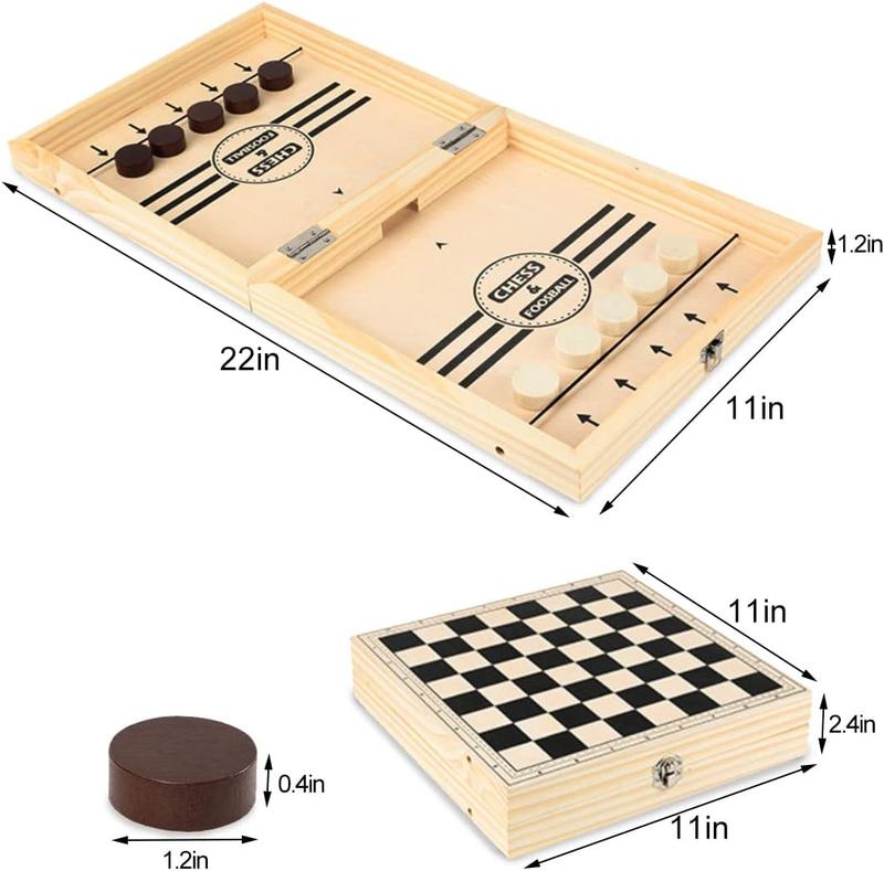 Fast Sling Puck Game Paced, Table Desktop Battle,Winner Board Games Toys for Adults Parent-Child Interactive Chess Toy Board Table Game