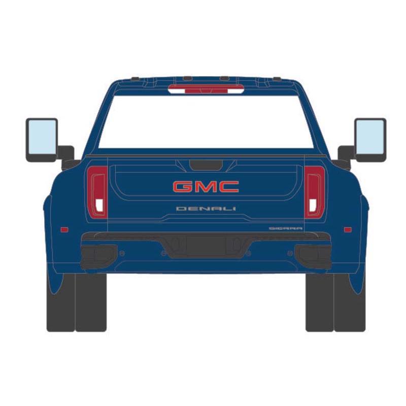 2022 GMC Sierra 3500 Denali Dually - PACIFIC BLUE (Exclusive) Diecast 1:64 Scale Model - Karson Diecast Co. 51546A