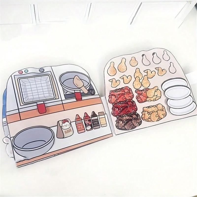 Fried Chicken Design DIY Scrapbooking Book, Fun Scrapbooking Handicraft for Teens, Creative Birthday Gifts for Friends