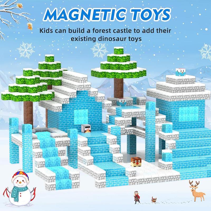 Magnetic Building Blocks Toy, 108pcs set Magnetic Cube Toy, Sensory Educational Toy for Boys & Girls, Creative Blocks Building Toy, Christmas Gift