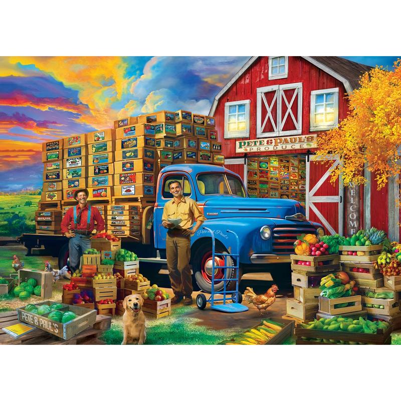 MasterPieces - Farm & Country - Pete & Paul's Produce 1000 Piece Jigsaw Puzzle