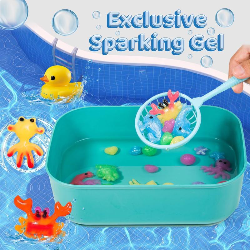 Magic Water Elf Kit - Aqua Fairy Water Gel Set with 12 Shape Molds, 100ml Large Capacity, DIY Creative Water Toy for Kids, 6 Vibrant Colors Perfect Christmas Gift