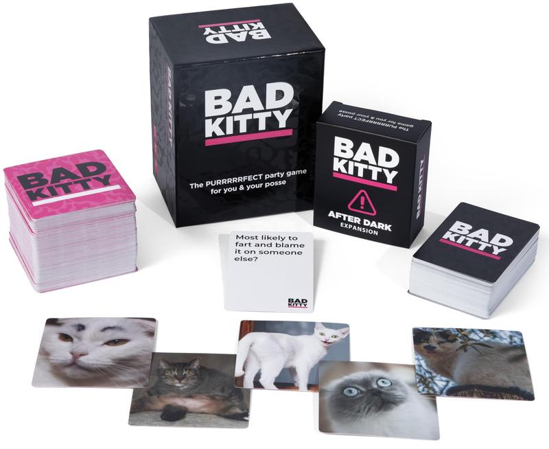 BAD KITTY Party Game + After Dark Expansion Set - The Ultimate Meme Game with Cats - The Cats Against Humans Card Game for Friends, Family, Fun Parties and Board Games Night with Your Group