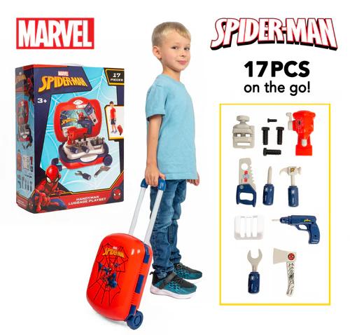 Spider-man Marvel Licensed Childrens Tool Set - Carrycase, Backpack or Luggage