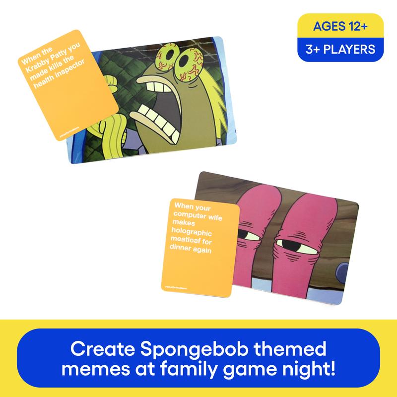 What Do You Meme? Spongebob Squarepants Expansion Pack - Family Card Games for Kids and Adults