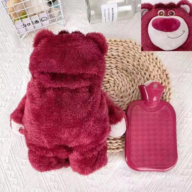 Cartoon Anime S-titch Cute Plush Dolls With Hot Water Bottles Behind Them