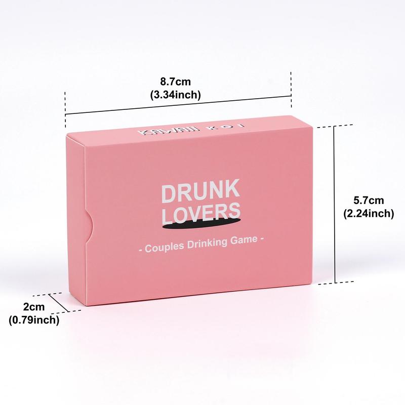 Couple Drinking Game for Date Night, 1 Box Couple Party Cards, Entertaining Game for Promoting Relationship, Party Game Supplies, Christmas, Christmas Gift