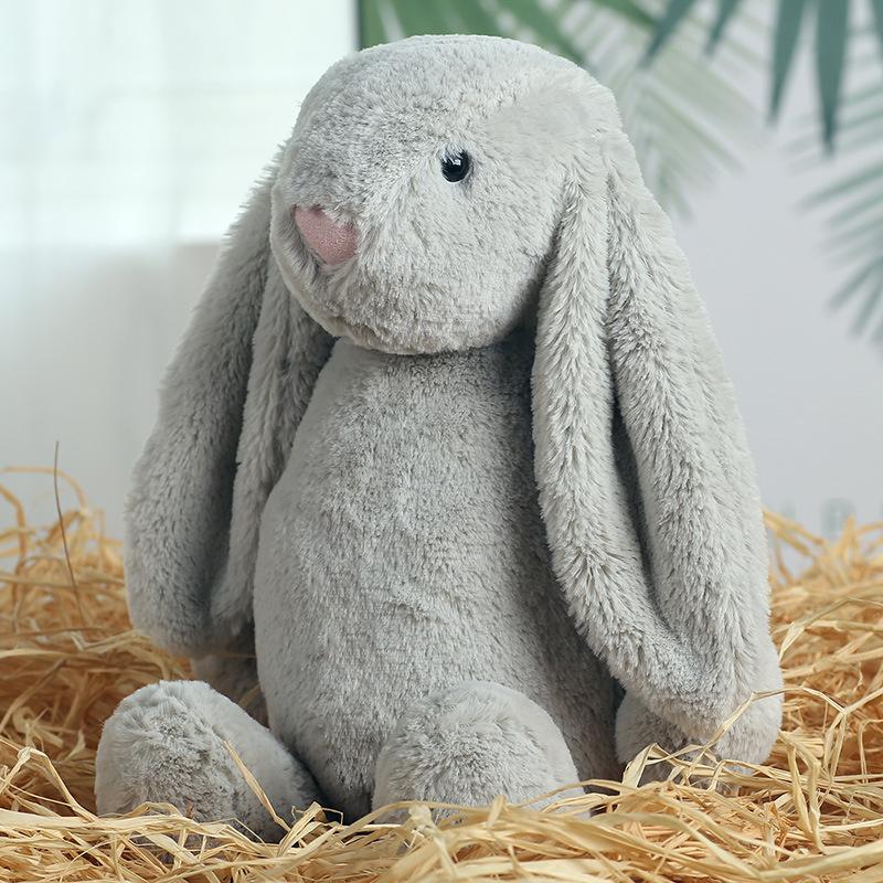 Jellycat Bashful Grey Tulip Bunny Stuffed Animal, Halloween Gifts Christmas Gifts Birthday Gifst Children and Adults Presents