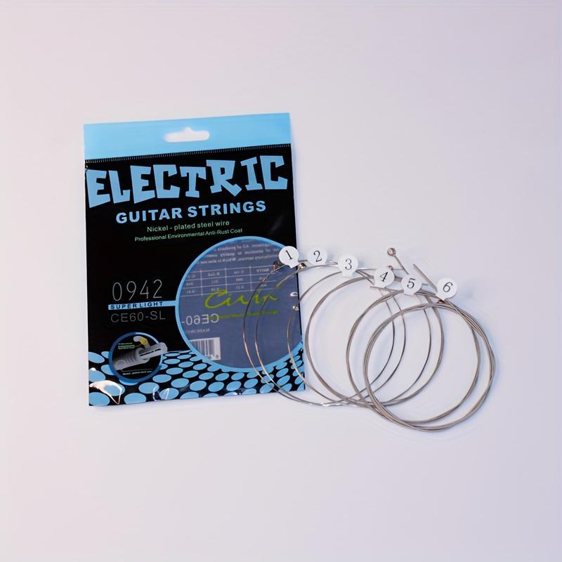 Electric Guitar String Set, 6 Counts set Guitar String, Guitar Accessories for Electric Guitar, Music Accessories for Guitar Players